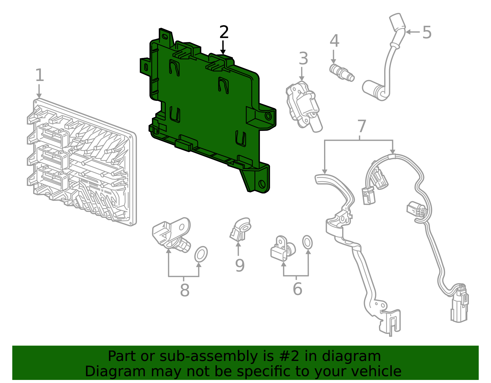 Engine Control Module Bracket - GM (84461892)
