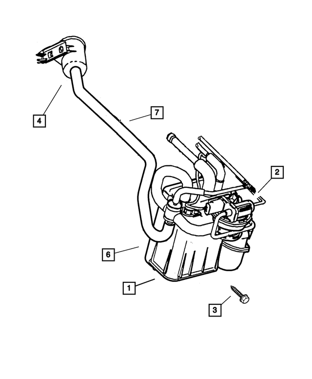 20022004 Mopar Natural Vacuum Leak Detection Detector 4578220AB
