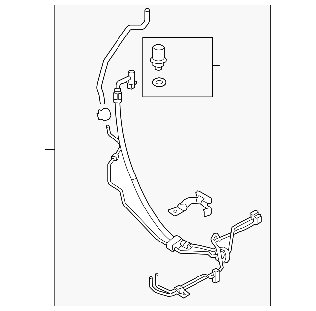 20172023 Nissan TITAN XD Power Steering Pressure Hose 49710EZ30B