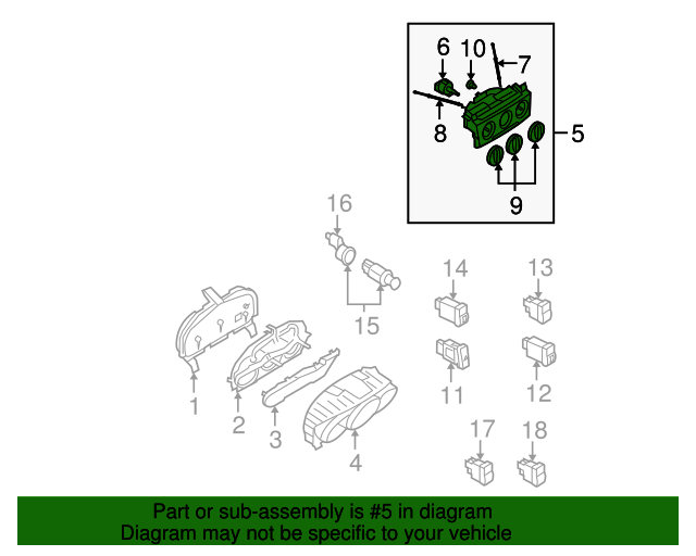20042006 Mazda 3 Heater Control BN8R61190D MazdaParts