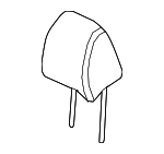 Genuine Hyundai 88650-24200-FCR Seat Headrest Assembly Front Genuine Hyundai 88650-24200-FCR Seat Headrest Assembly Front