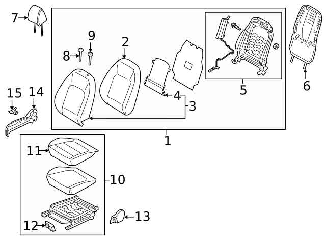 Rear Genuine Hyundai 89700-3K800-QZL Seat Headrest Assembly Rear Genuine Hyundai 89700-3K800-QZL Seat Headrest Assembly