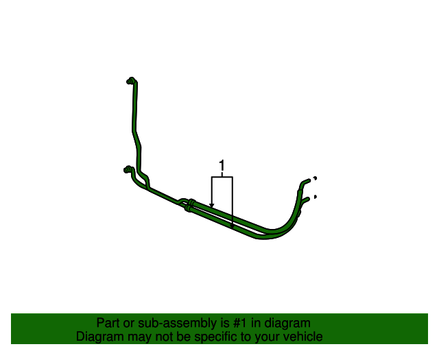 19972005 GM Automatic Transmission Fluid Cooler Line 22600707