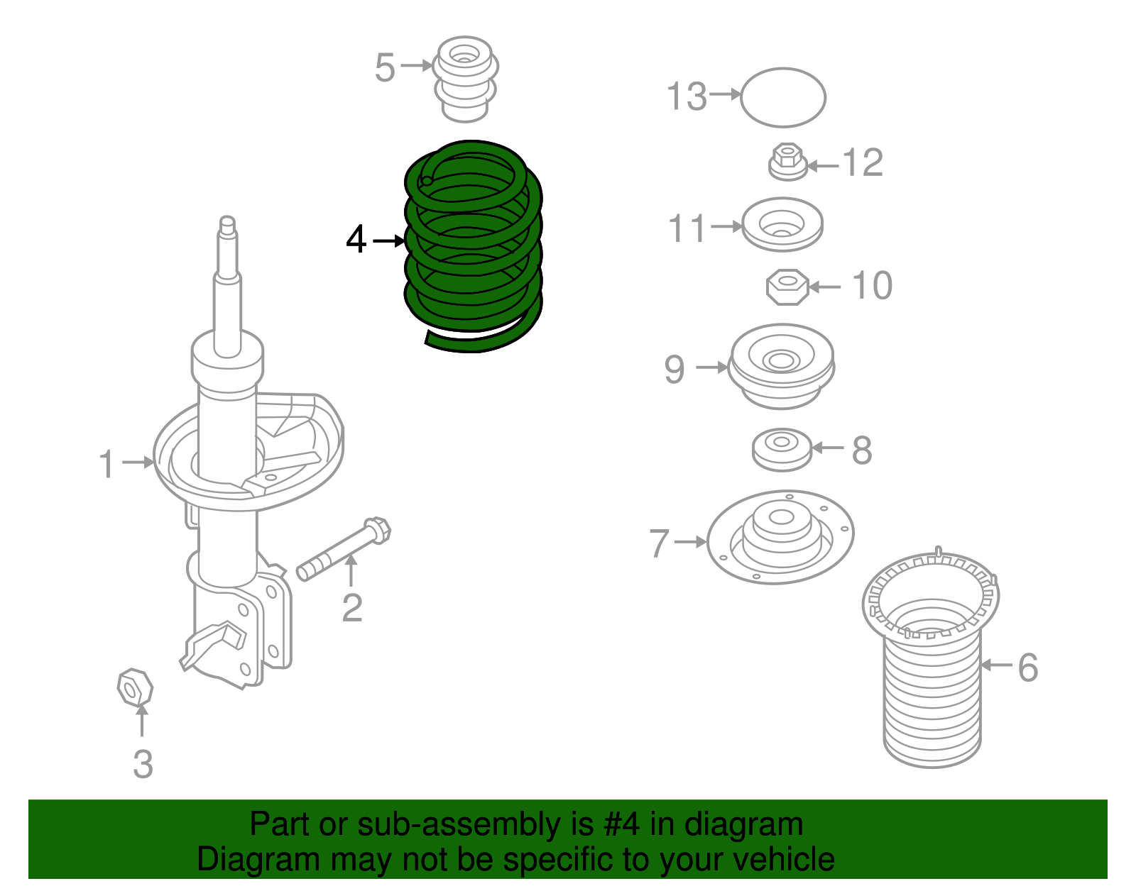 Front Coil Spring - GM (96653237)