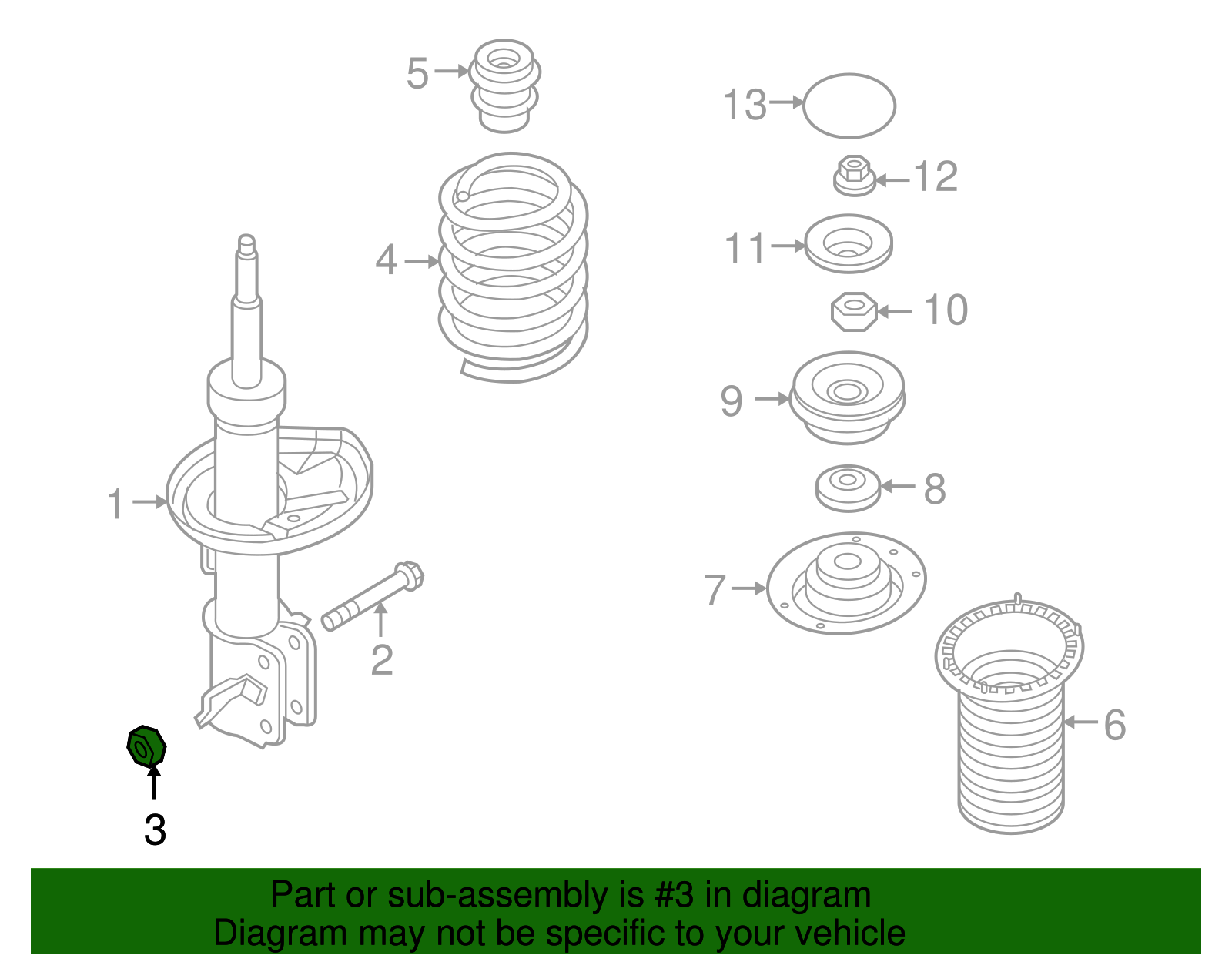 Multi-Purpose Nut - GM (94515070)