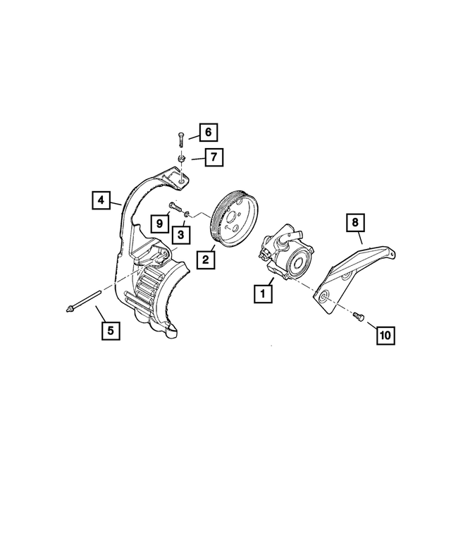 2012-2019 Mopar Hex Flange Head Bolt, Mounting 68374674AA | Mopar 