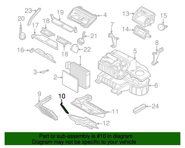 19931999 GM Heater Core Seal Kit 52455414