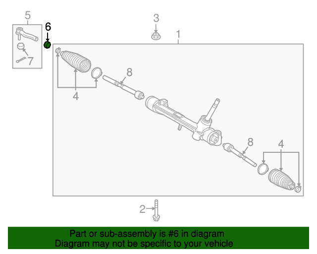 20062022 Toyota Outer Tie Rod Adjust Nut 90178A0013 Toyota Parts Center