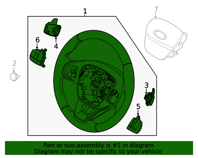 20212023 Ford Bronco Sport Steering Wheel M1PZ3600KA QuirkParts