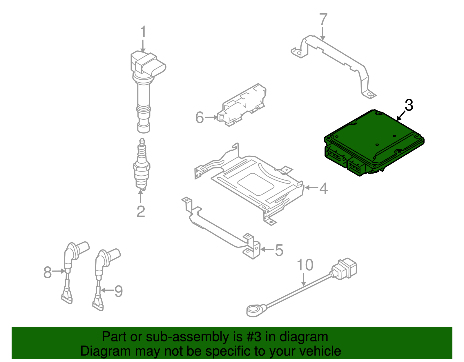 Engine Control Module (ECM) 06J-906-021-C