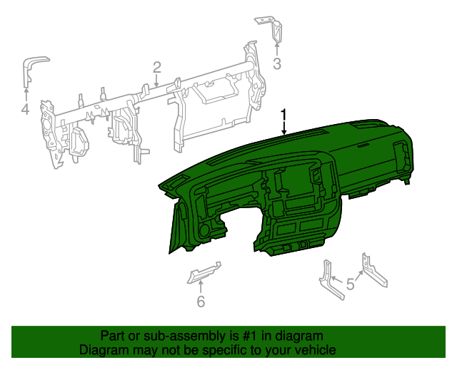 20122021 Nissan Instrument Panel 681001PA0A