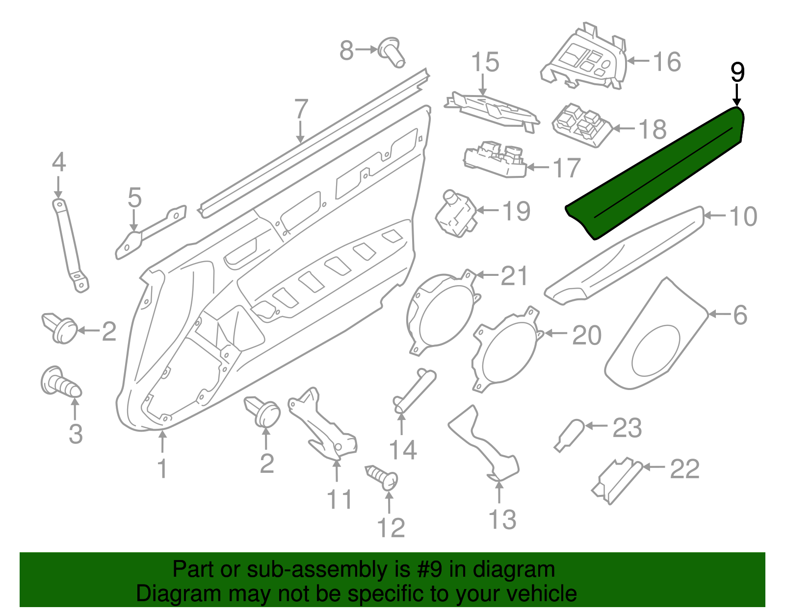 Upper Trim - Toyota (SU003-06730)