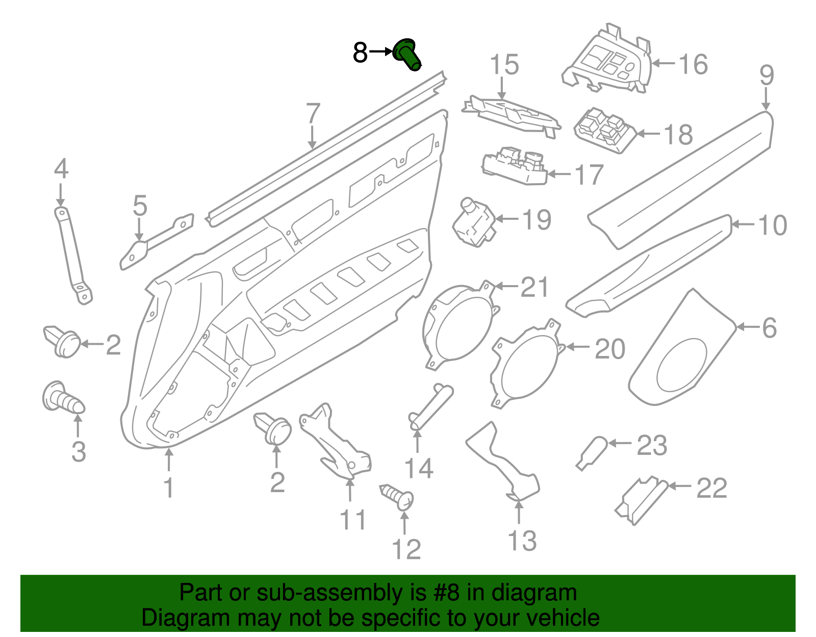 Belt Weather-Strip Rivet - Scion (SU003-02942)