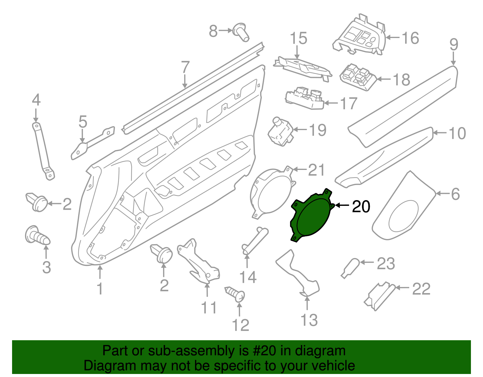 Speaker Grille - Scion (SU003-06024)