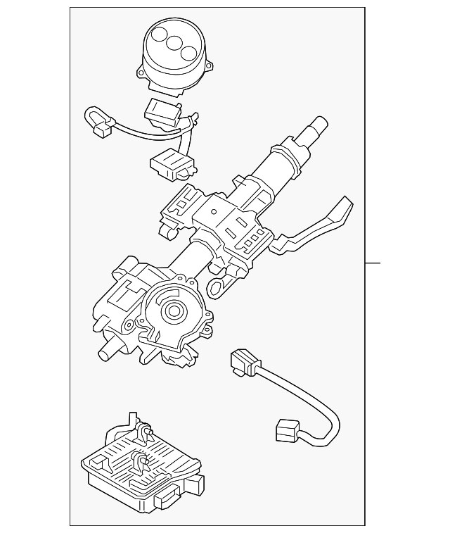 20192021 Kia Forte Steering Column 56310M6000 QuirkParts
