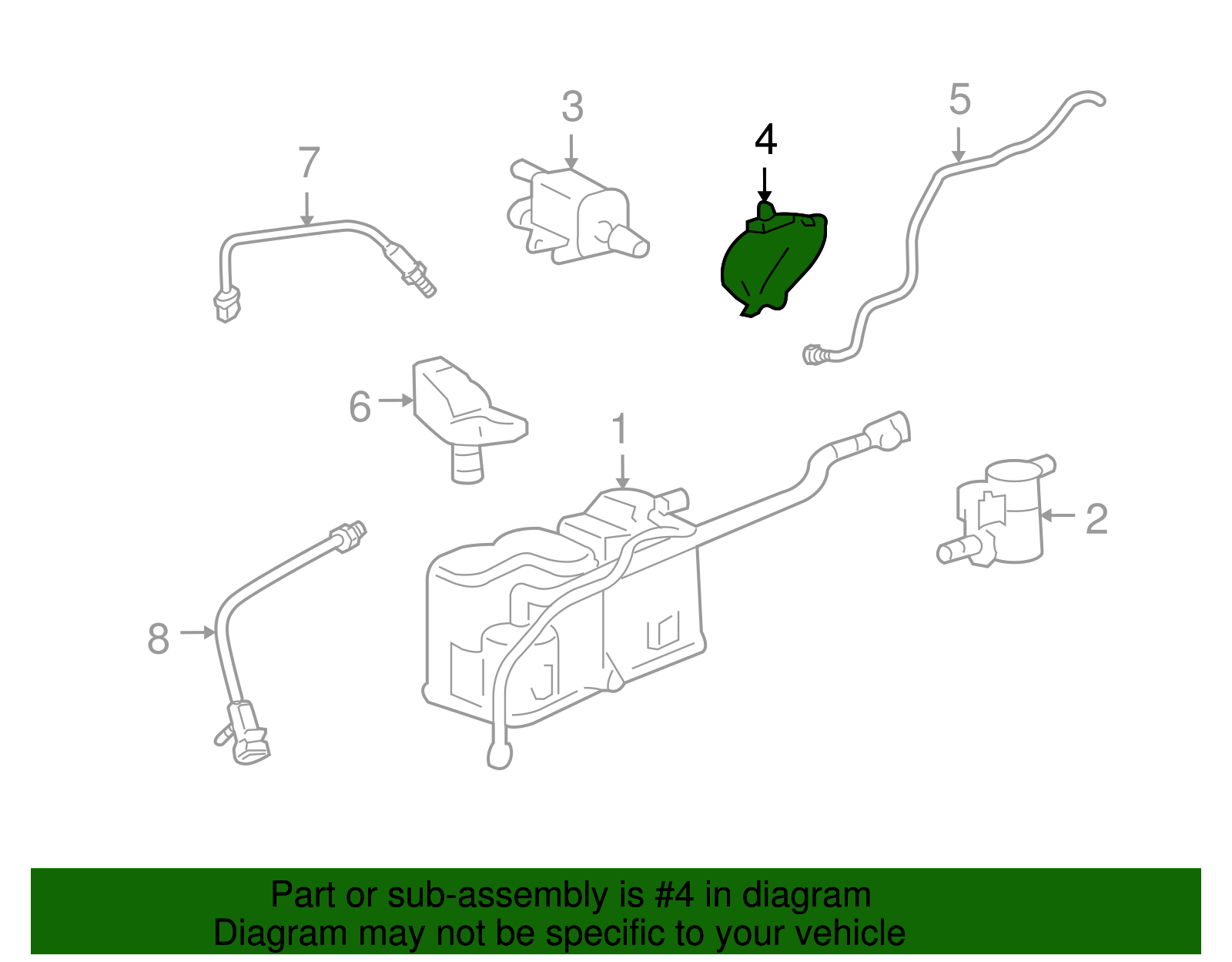 Vapor Canister Purge Valve Bracket - GM (12579283)