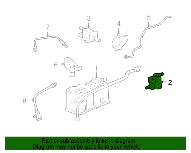 20042012 GM Vapor Canister Vent Solenoid 13575701 Auto Parts Express