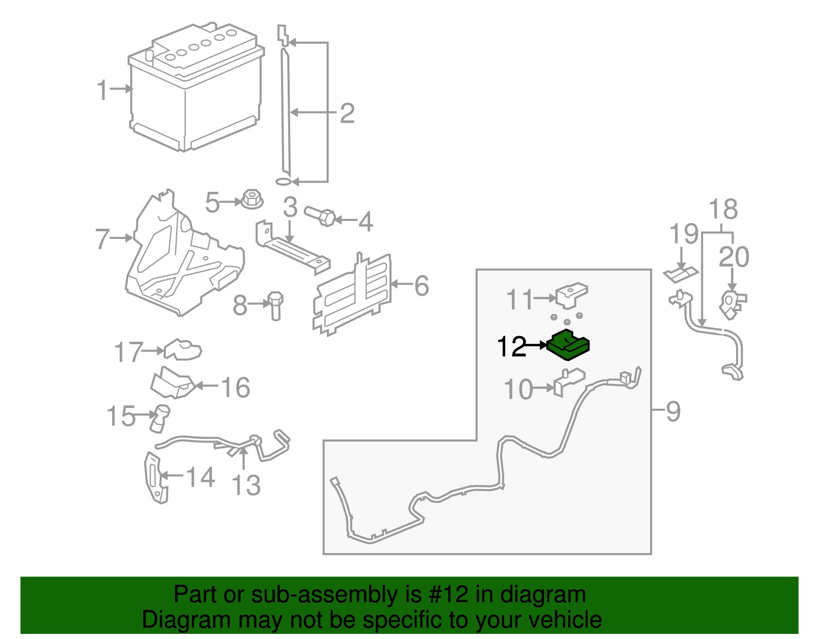 Fuse Assembly, Bat Pos Cbl - GM (92199315)