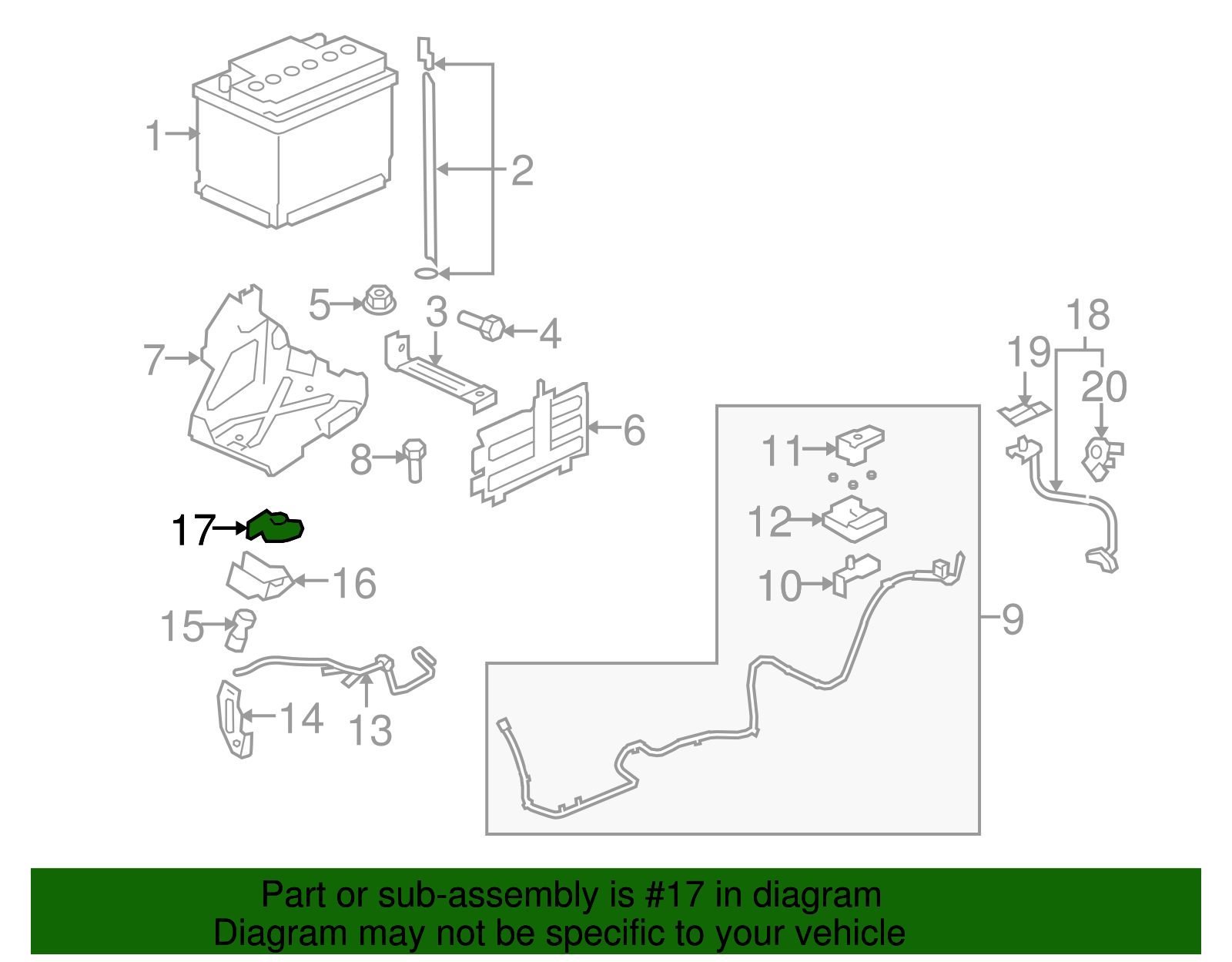Battery Positive Cable Junction Block Cover - GM (92237267)
