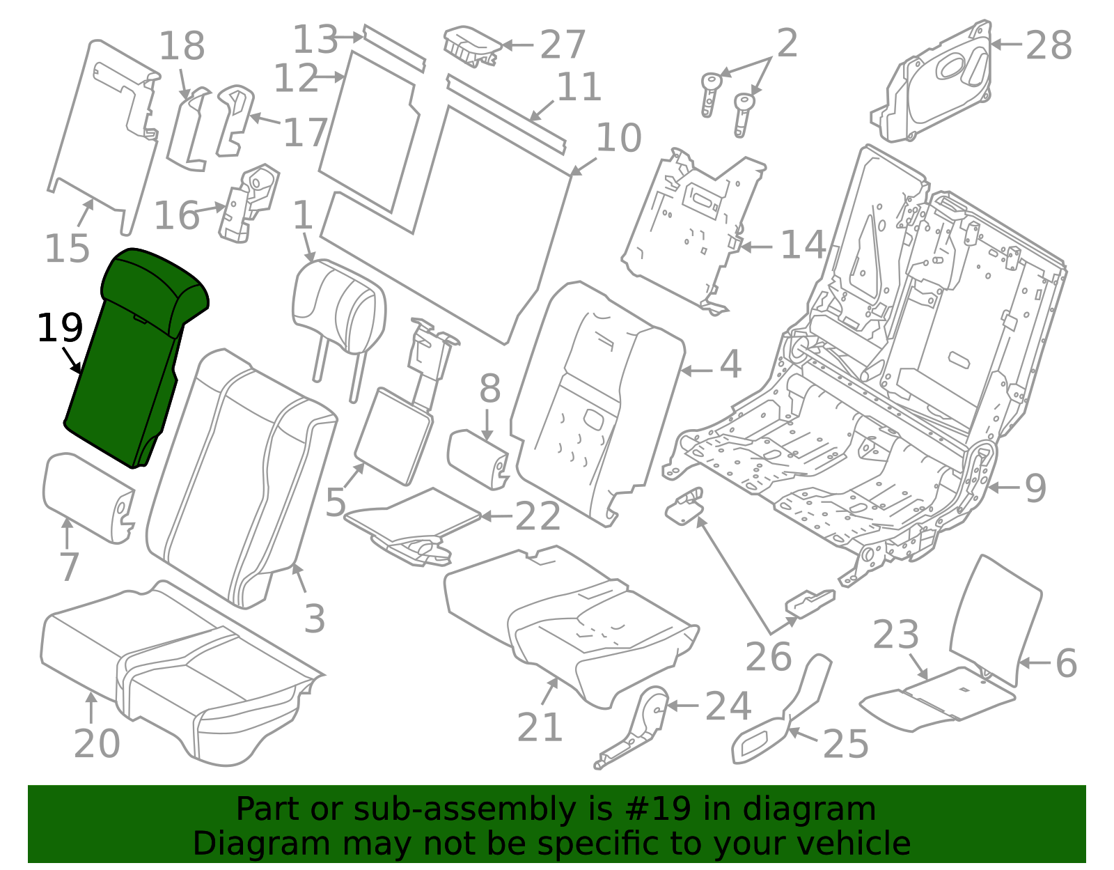 2020-2022 Land Rover Range Rover Armrest LR098237 | Land Rover OEM ...