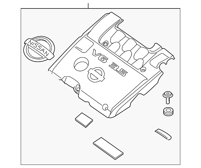 20042008 Nissan Maxima Engine Cover 14041ZK00A Nissan Parts Plus