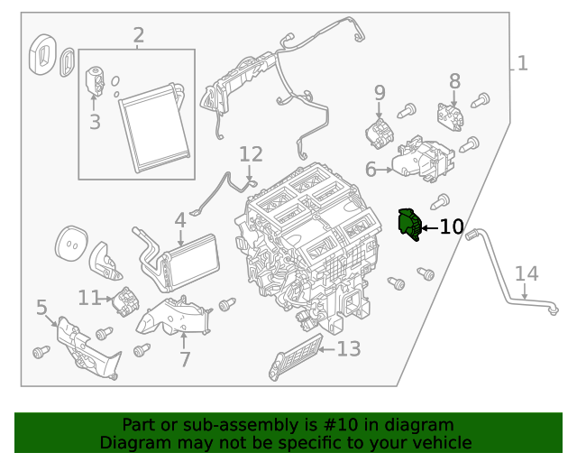 2021 Nissan Rogue Actuator 277326RF2A