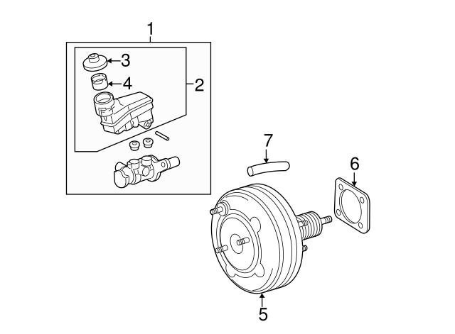 Genuine Toyota 47299-52110 Brake Master Cylinder Reservoir Genuine Toyota 47299-52110 Brake Master Cylinder Reservoir