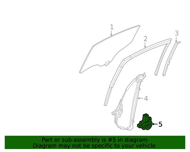20162020 Toyota Window Motor 85710WB001 Toyota Parts Center