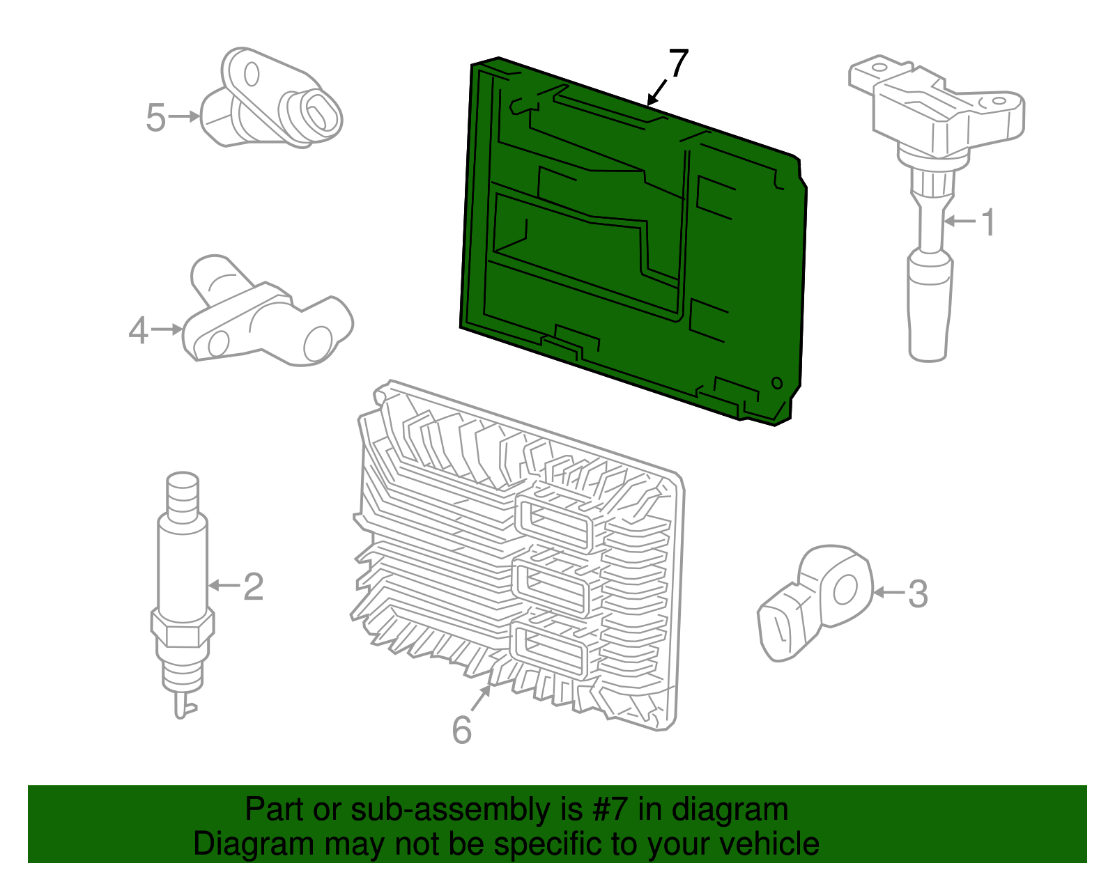 Engine Control Module Bracket - GM (84013974)