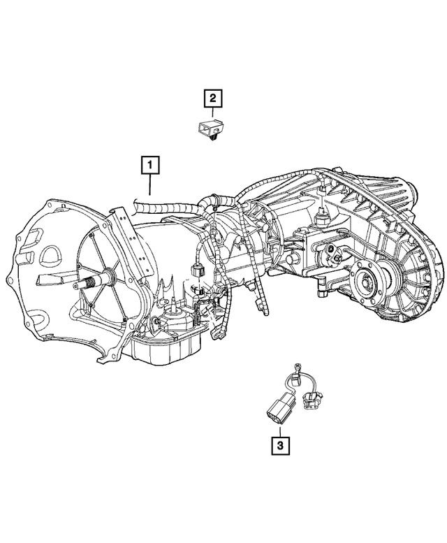 2013 Ram 2500 Transmission Wiring 68163608AD Mopar Estores