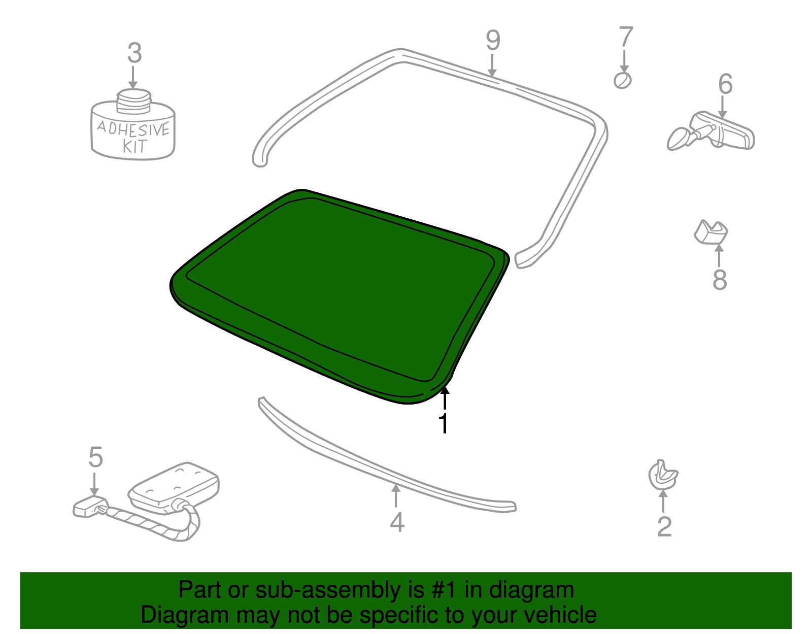 Windshield - GM (25698062)