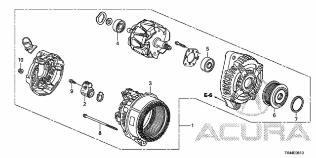 Genuine Acura Belt Alternator 31110-R8A-A01