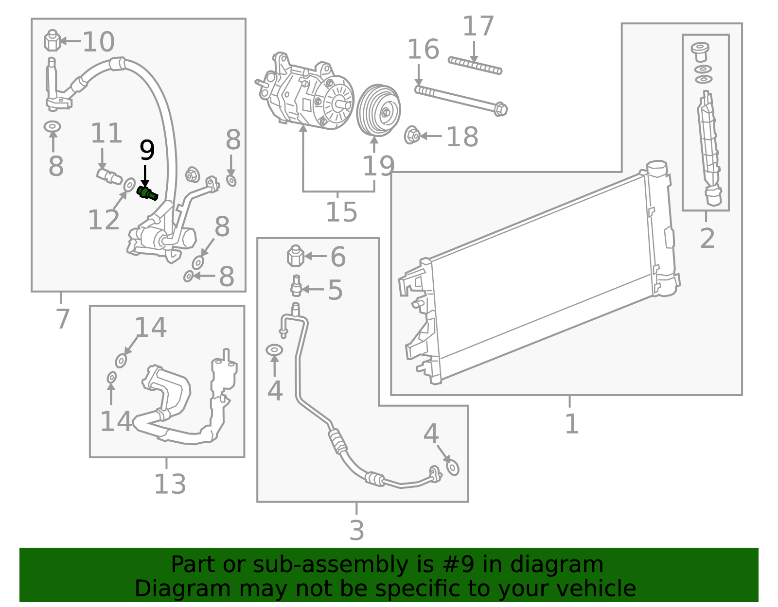 Air Conditioning High Pressure Service Valve - GM (84253577)