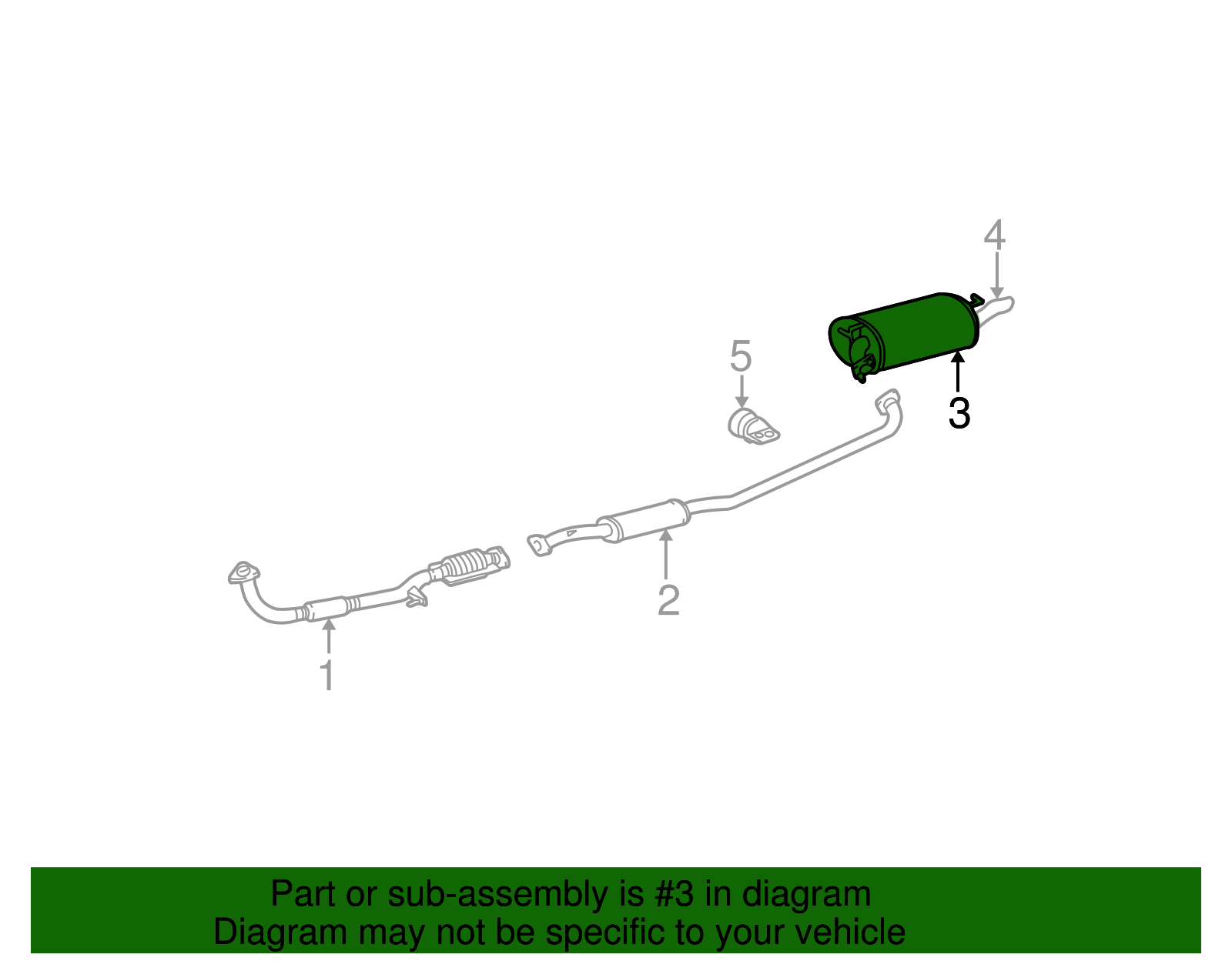 Exhaust Muffler - Toyota (17440-0H040)