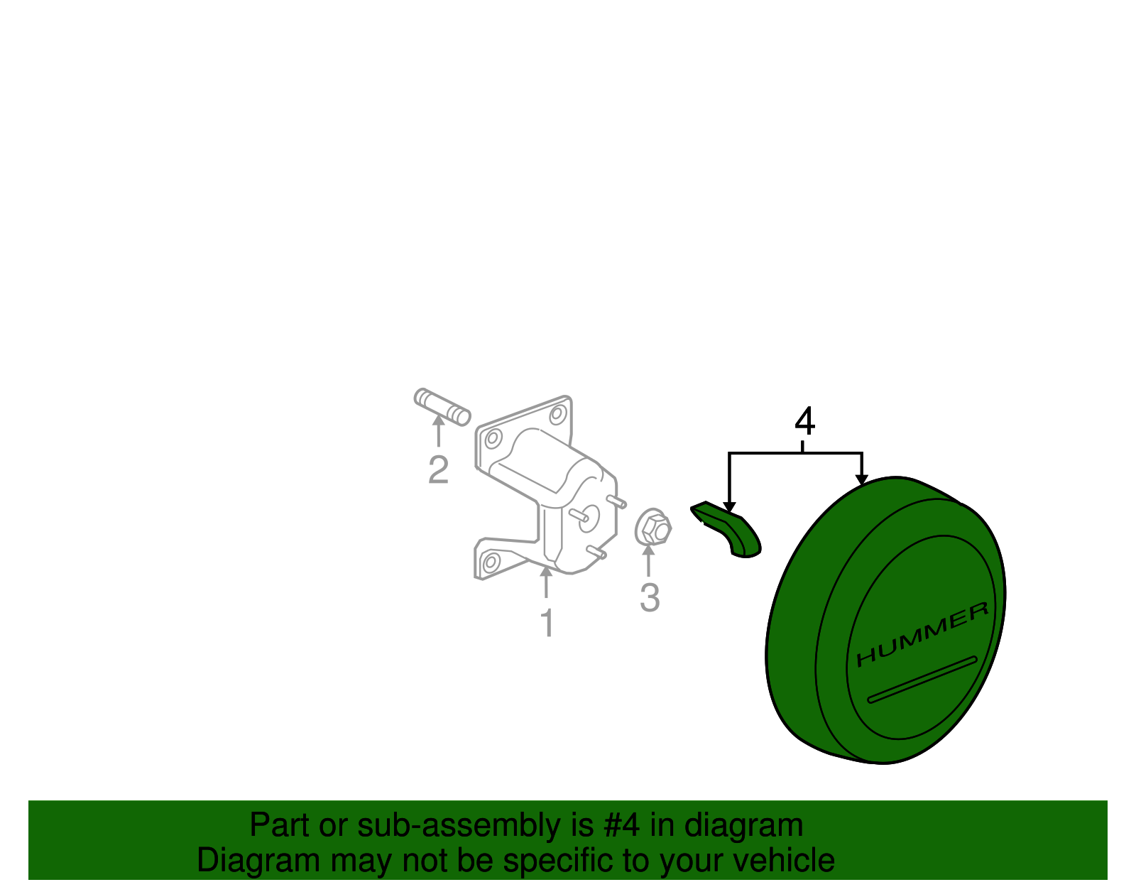 Spare Wheel Carrier - GM (25783245)