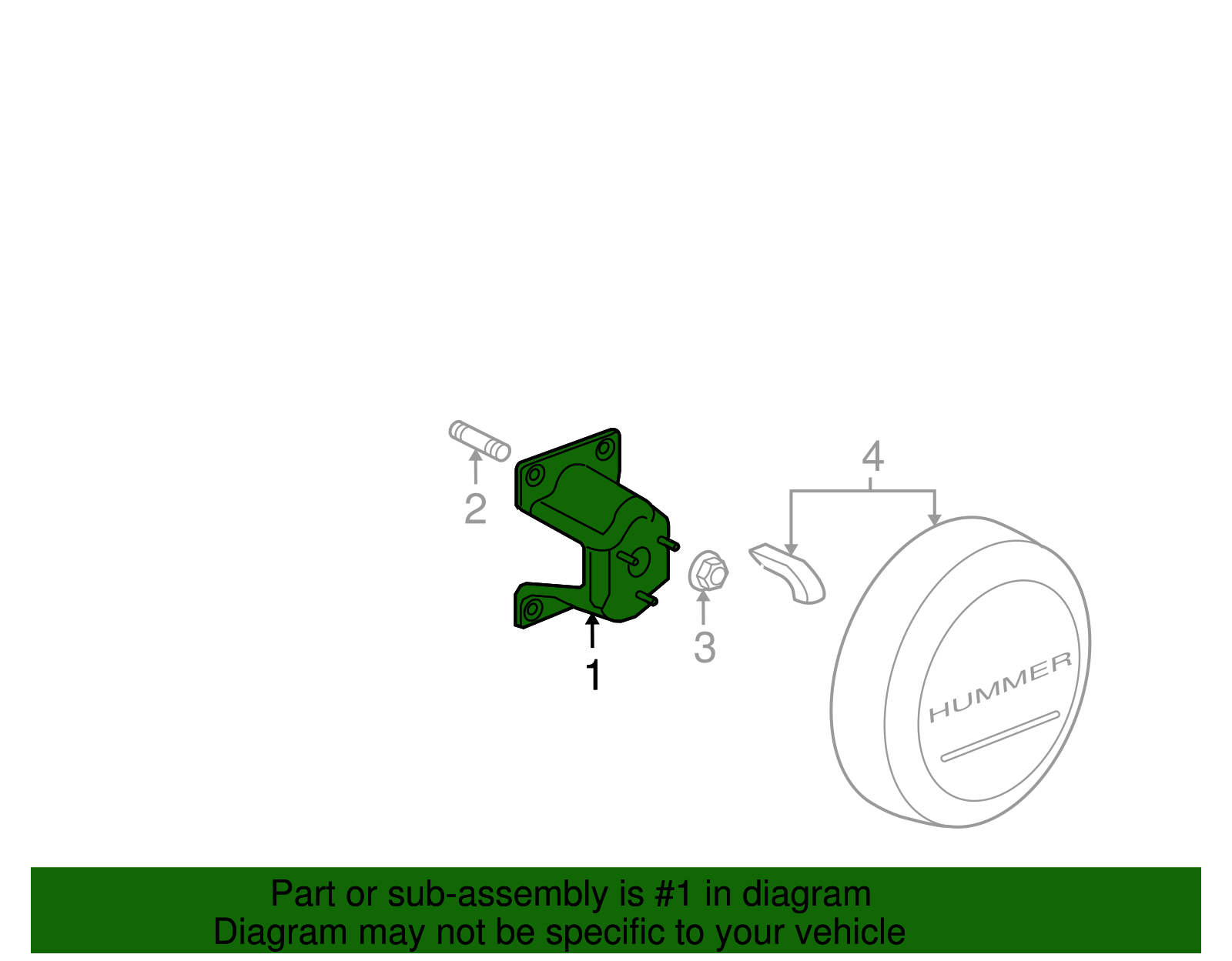 Spare Wheel Carrier - GM (25925197)