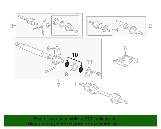 20082010 Chevrolet Cobalt Intermediate Shaft CClip 92152060