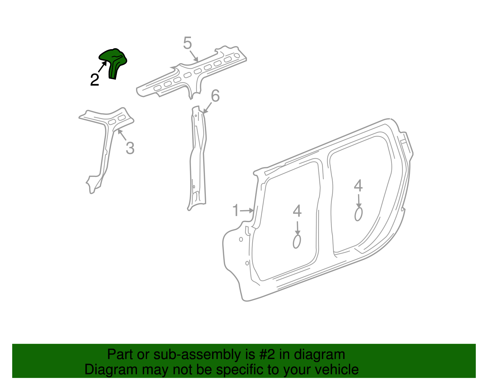 Reinforcement-Front S/D Opg Frm - GM (15190479)