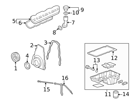 Gaskets & Sealing Systems for 2011 Chevrolet Silverado 1500 #1