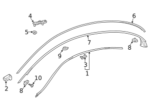 290-690-48-01 - Drip Molding 2020-2023 Mercedes-Benz | Mercedes-Benz ...