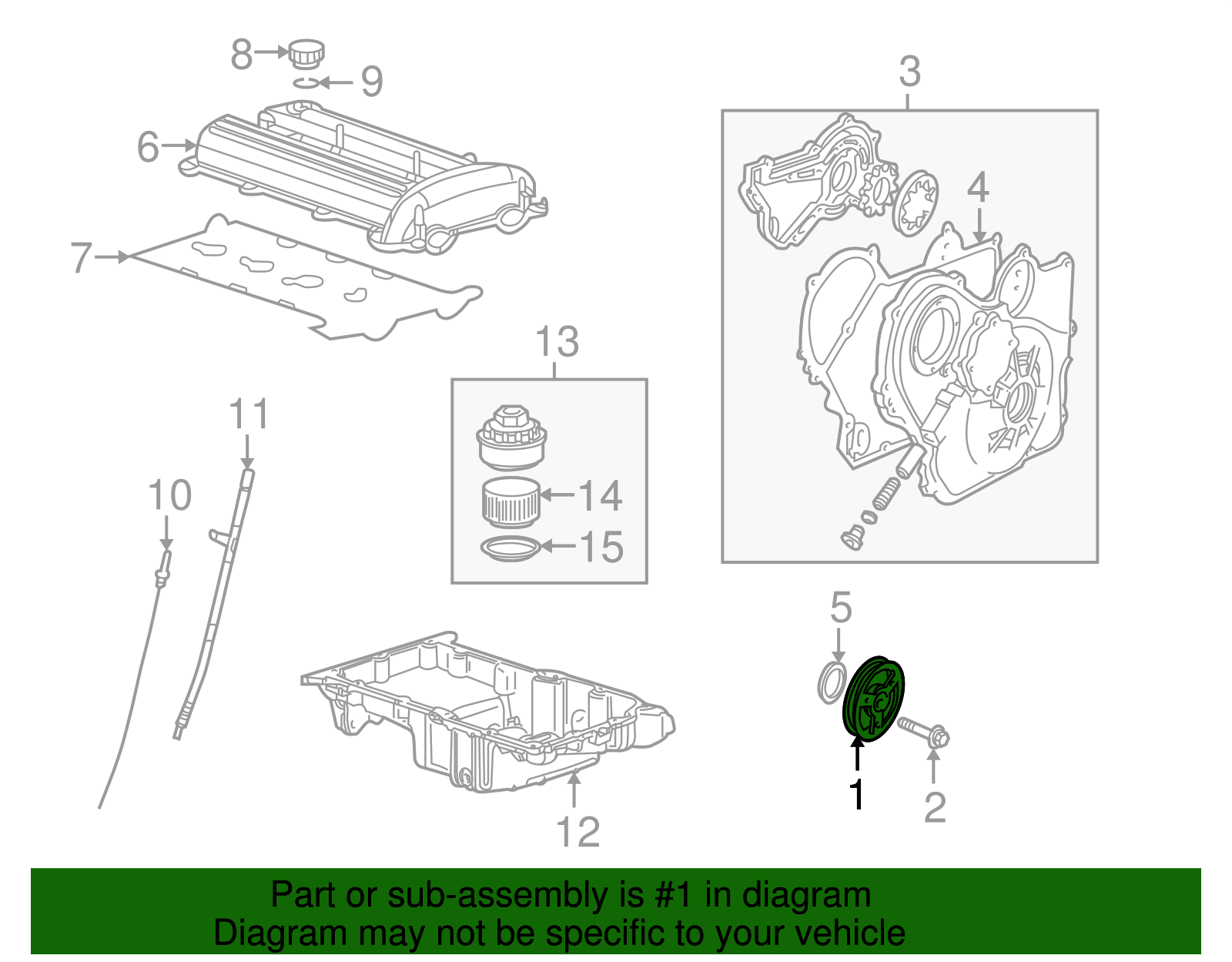 Crankshaft Balancer Kit with Balancer and Absorber - GM (90537704)