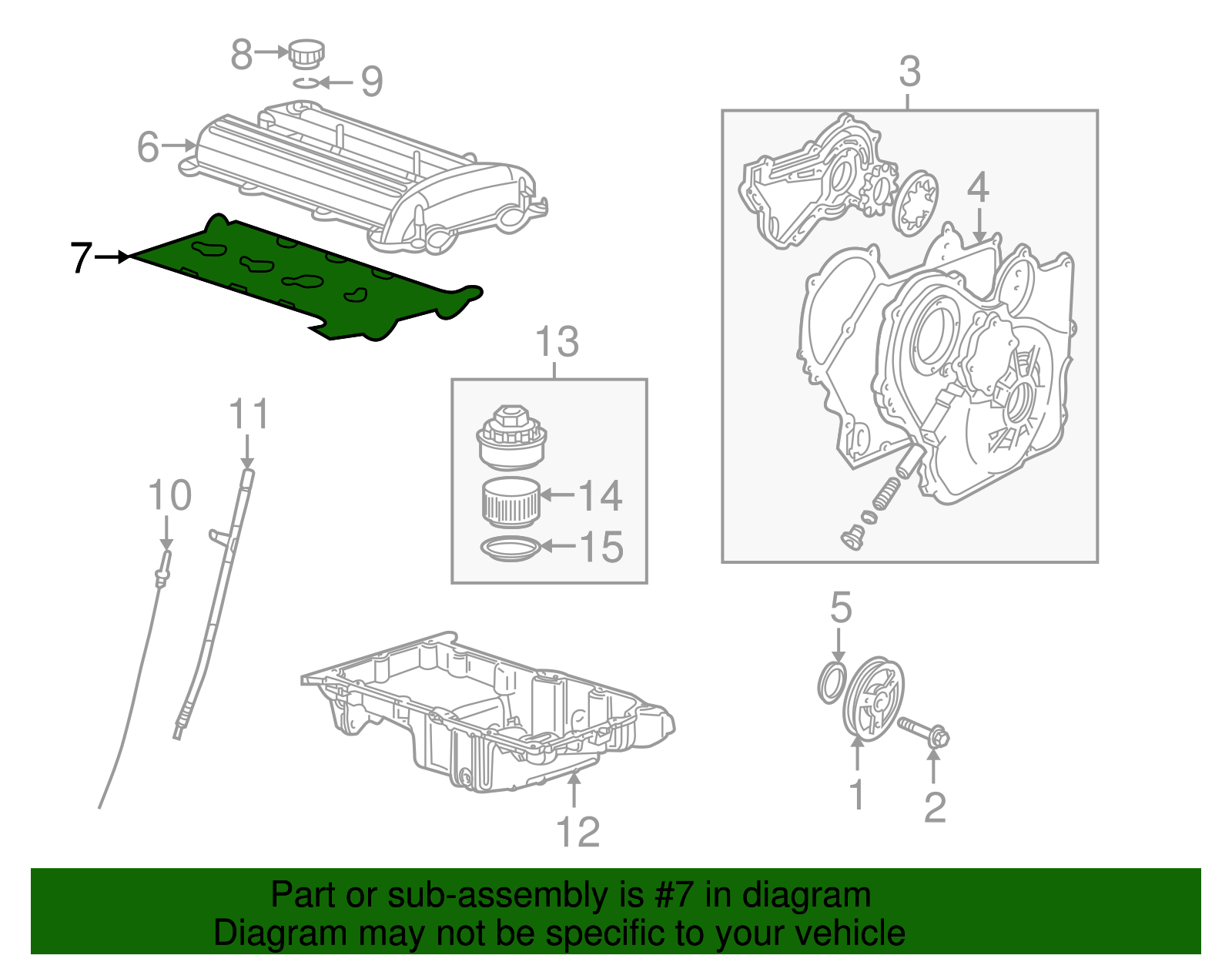 Valve Cover Seal - GM (12584084)