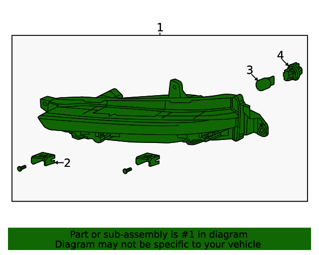 20192021 Honda Pilot Light Assembly, R Front Turn 33300TG7A21