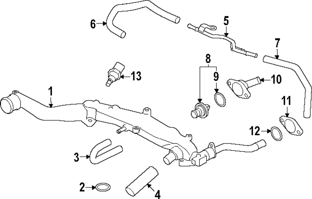 Engine Coolant Thermostat Gasket - Scion (SU003-11170)