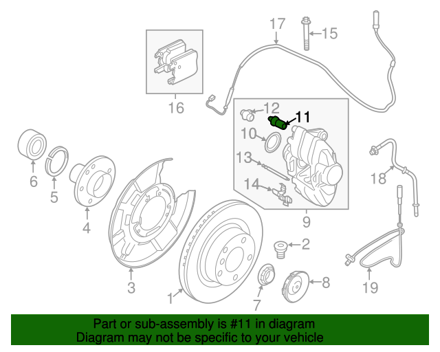 20082022 BMW Brake Bleeder Screw 34116780509 BMW Parts