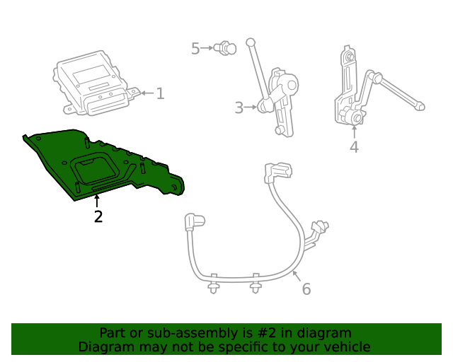20192021 GM Electronic Suspension Control Module 84591777 GM Parts