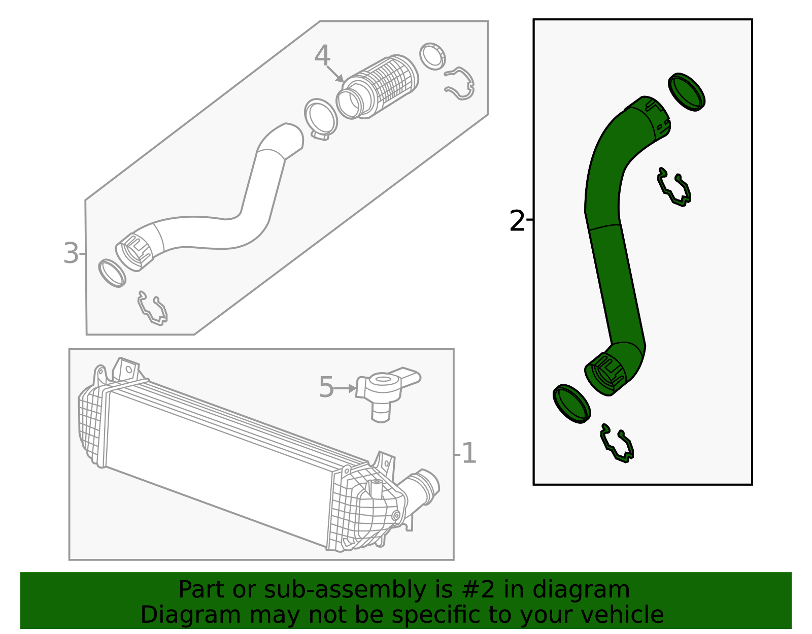 Intercooler Outlet Air Tube - GM (84009655)