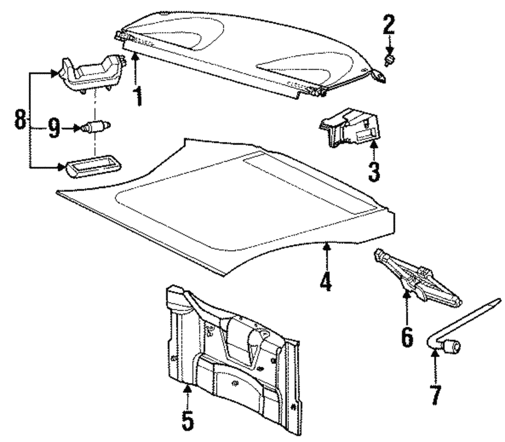 Package Tray - Ford (YS8Z-6346668-AAA)