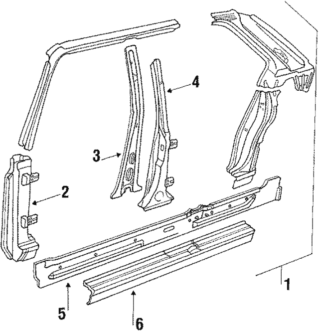 Genuine BMW 41211864974 Rocker Panel FREE Shipping on Most