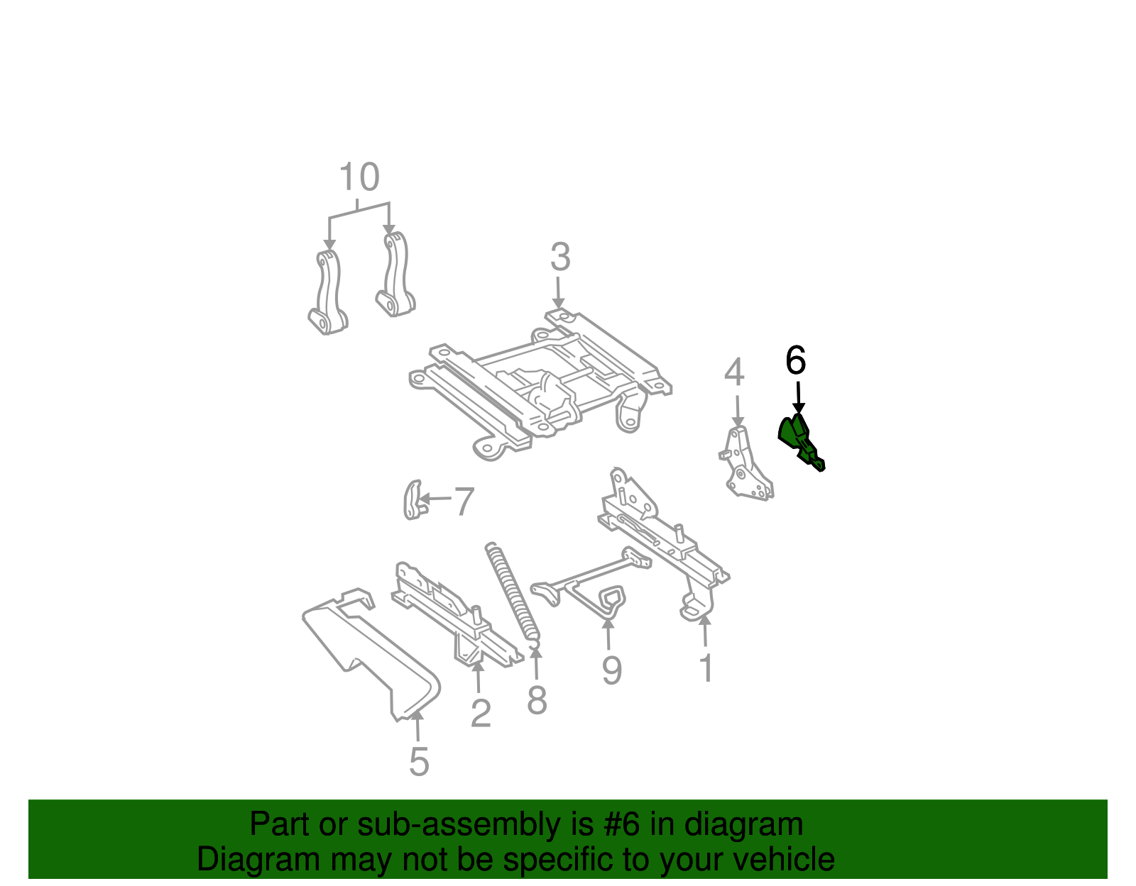 Recline Cover - GM (12470807)
